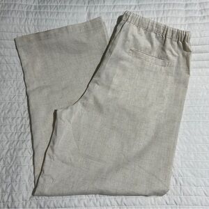 Coofandy Mens XL Beige Casual Pants Elastic Waist Drawstring (38-40)